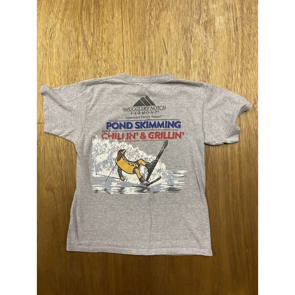 Smugglers Notch Resort Gray Graphic Crew Neck Tee Ouray Youth Small